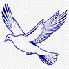 SVG Doves for Creative Design A digital representation of a dove, created as a vector graphic for use in various design projects.