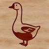 A vector illustration of a goose in silhouette form, suitable for digital cutting machines like Cricut or laser engraving.