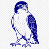 An SVG vector art design featuring a bird of prey, ideal for use in commercial or personal projects.