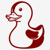 Simple Duck Vector Illustration A simple illustration of a duck with basic features, suitable for digital editing and vector art.