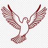 Stylized Dove in Flight SVG Illustration A stylized illustration of a dove in flight, suitable for vector design projects.