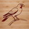 Free Falcon SVG Cut File Download A vector illustration of a falcon in flight.