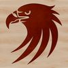 Wild Eagle Profile SVG Graphic An SVG vector graphic of a wild eagle's profile, suitable for design and crafting projects.