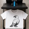 Falcon bird illustration in vector format.