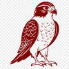 Free Falcon Svg Design for Commercial Use Illustration of a falcon bird in vector format for commercial or personal use.