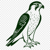 A vector illustration of a Falcon in flight, suitable for cutting with a Cricut or laser cutter.
