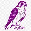 Bird Silhouette SVG Design Free Download Vector illustration of a falcon in flight, suitable for cutting machines like Cricut.