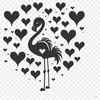 Free Beautiful Flamingo Drawing