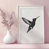 Flying Hummingbird Clip Art