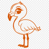 Flamingo Vector Illustration In PNG & SVG - Free Digital Download