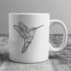 Hummingbird In DXF Format - Free Commercial Use License