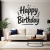 A vector illustration of a birthday greeting in a simple yet elegant design.