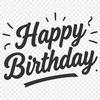 Happy birthday quote in vector format with bold font and colorful design.