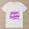 A vector design illustration of a birthday message with a celebratory tone.