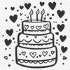 Birthday Cake In SVG Format - Free Commercial Use License