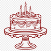 Birthday In DXF For Free Download, Commercial Use