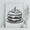 Free Birthday Cake PNG - For Glowforge Project