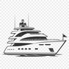 Sleek Sailboat Illustration A digital illustration of a sailboat with sleek design elements, suitable for vector art projects and designs.