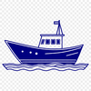 Digital Boat Illustration A high-quality digital illustration of a boat in vector format.