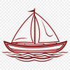 Free SVG Clip Art Sailboat Design A detailed illustration of a sailboat in vector format.