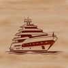 A simple illustration of a sailboat on calm waters.