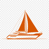 Coastal Nautical Illustration A detailed illustration of a boat in vector format, suitable for use with cutting machines or as clip art.