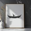Small Sailboat Illustration Illustrative design of a small sailboat on calm waters, suitable for vector art projects.
