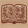 A simple illustration of a closed book with a blank cover, suitable for educational purposes.