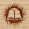 A book with thorns on the cover, suitable for educational purposes in schools and universities.
