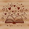 Book with a Heartful Touch A heart-adorned book illustration suitable for educational settings.