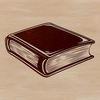 A digital illustration of a book with pages, perfect for vector art projects in Illustrator, Procreate, or Photoshop.
