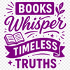 An SVG icon featuring a figure surrounded by open pages of a book with motivational quotes.