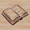 Digital Book Design Vector A digital illustration of a book with open pages, suitable for vector graphics and various editing software.