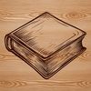 Illustrative vector graphic of a book with educational connotations