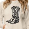 Free Vector Cowboy Boots Graphics A pair of cowboy boots in vector format, designed for various uses including clip art and cutting machine designs.