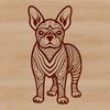 Vector Graphic Dog Breed Design Boston Terrier dog breed illustration in vector format, suitable for graphic design projects.