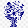 Lovely Flowers in a Decorative Vase A colorful bouquet of flowers arranged in a decorative way for special occasions like weddings or Mother's Day.
