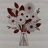 Decorative Flower Bouquet Design A colorful bouquet of flowers in a decorative arrangement, ideal for wedding decorations or Mother's Day gifts.