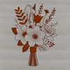 Colorful Bouquet Clip Art A digital bouquet of fresh flowers in various colors and textures.