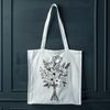 Free Vector Flowers with Decorative Pattern A bouquet of colorful flowers arranged in a decorative pattern.