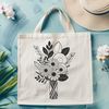 Beautiful SVG Bouquet for Cricut and Laser Cutter A colorful arrangement of flowers in a bouquet, ideal for wedding decorations or gift-giving.