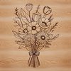 Beautiful Floral Arrangement Design An illustration of a bouquet of mixed flowers for various occasions.