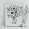 Colorful Flower Cluster A colorful bouquet of flowers with varying shapes and sizes, suitable for wedding decorations or Mother's Day gift giving.