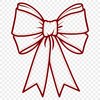 Simple Bow SVG File Download A simple illustrated bow used as a decorative element in craft projects.
