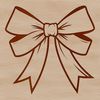 Beautiful Gift Bow Design SVG A decorative bow with ribbon and knot details.