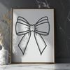 Hand-tied Ribbon Bow A simple, hand-tied bow made from ribbon or fabric, suitable for crafting and DIY projects.