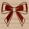 Vibrant Bow Illustration for Crafting Projects Illustrated vector bow design suitable for various applications including gifts and decorations.