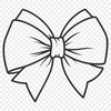 Gift Wrapping Accent Decoration A decorative bow made from ribbon or fabric, suitable for gift wrapping or decorating presents.
