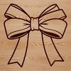 Free Bow SVG Template A simple, elegant bow design for crafting and DIY projects.