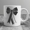 Beautiful Vector Ribbon Design A stylized ribbon bow in vector format, suitable for various applications.